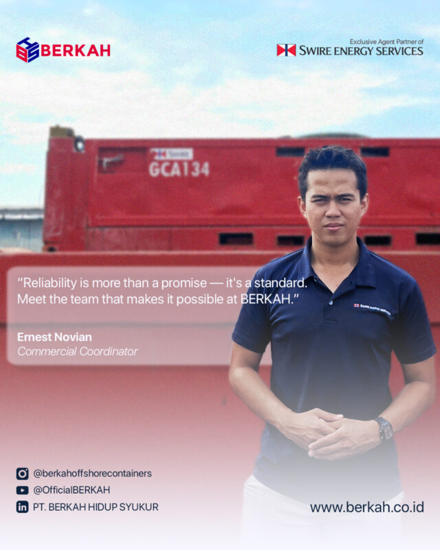 Our Commercial Coordinator said "Reliability is more than a promise, it's a standard"